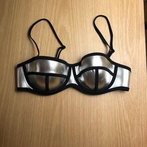 Triangl metallic swim top